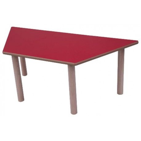 MESA INFANTIL MADERA TRAPECIO 120X60 CMS