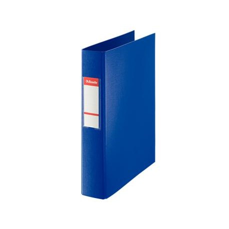 CARPETA PLASTICO 4 ANILLAS MIXTA 40 MM AZUL