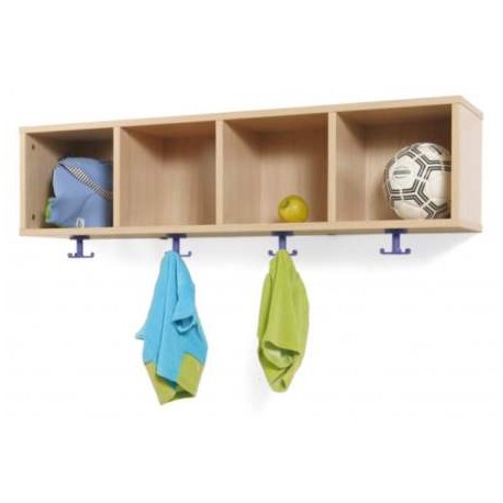 MUEBLE PERCHERO 4 CASILLAS 120-30