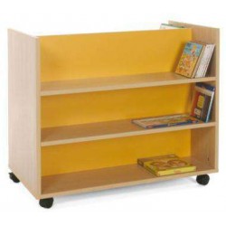 CARRO LIBRERIA DOBLE FRONTAL 90X79X50 CMS