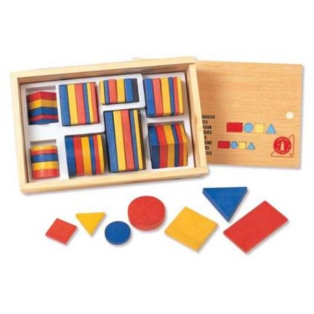 (L) BLOQUES LOGICOS MADERA PEQUEÑO JG-51100