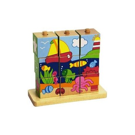 rompecabezas con cubos