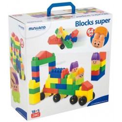 CONSTRUCCIÓN BLOCKS SUPER 64 PIEZAS