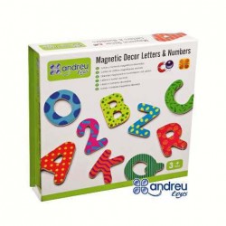 (L) LETRAS Y NÚMEROS MAGNÉTICOS DECORADOS