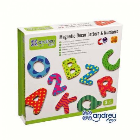 (L) LETRAS Y NÚMEROS MAGNÉTICOS DECORADOS