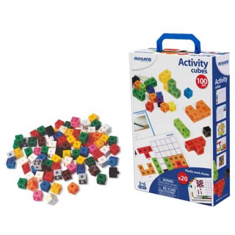 POLICUBOS ACTIVITY CUBES 2 CMS MALETIN 100 UDS