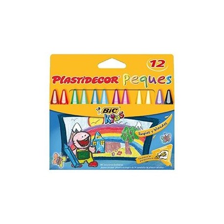 CERAS PLASTIDECOR PEQUES C/12 SURTIDO