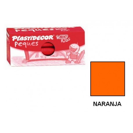 (L) CERAS PLASTIDECOR PEQUES C/12 NARANJA