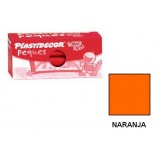 (L) CERAS PLASTIDECOR PEQUES C/12 NARANJA