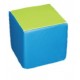 COLCHONETA CUBO 25X25X25 CMS 20 KGS VERDE / AZUL