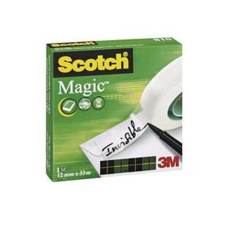 (L) CINTA ADHESIVA INVISIBLE SCOTCH MAGIC 33X12 MM