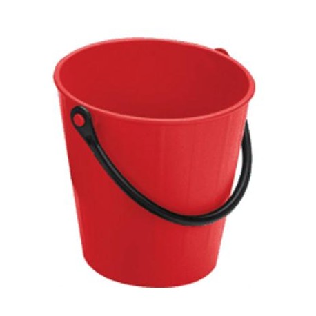 CUBO PLASTICO RESISTENTE 16.5 CM ROJO MDF001-09