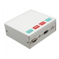 CAJA CONEXIONES METAL Y CABLES 10 M Y HDMI