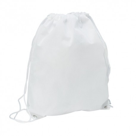 MOCHILA CON CUERDA BLANCA