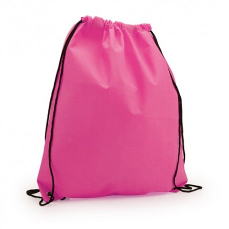 MOCHILA CON CUERDA FUCSIA