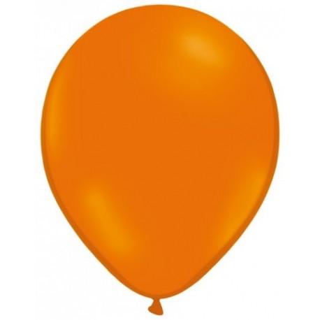 (L) GLOBOS CLASICOS UNICOLOR B/100 NARANJA