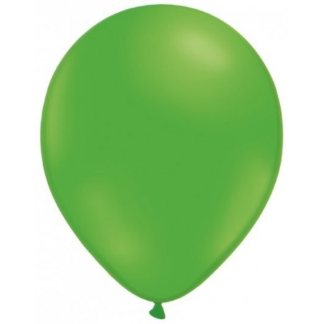 (L) GLOBOS CLASICOS UNICOLOR B/100 VERDE