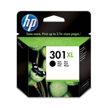 CARTUCHO ORIGINAL HP Nº 301 XL - NEGRO