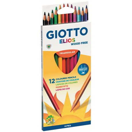 LAPIZ COLOR GIOTTO ELIOS C/12 SURTIDOS