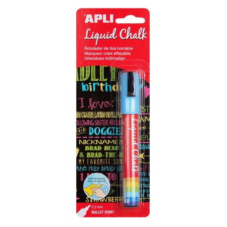 ROTULADOR TIZA LIQUIDA AZUL