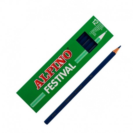 LAPIZ ALPINO FESTIVAL C/12 AZUL OSCURO