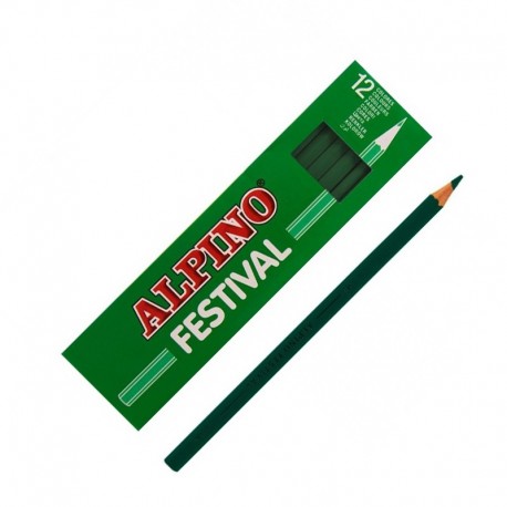 LAPIZ ALPINO FESTIVAL C/12 VERDE OSCURO