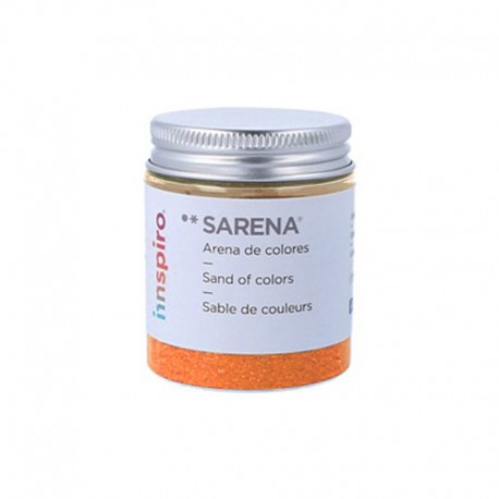 ARENILLA DE COLORES 110 GR. NARANJA