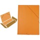 CARPETA DE GOMAS Y SOLAPAS FOLIO PVC NARANJA