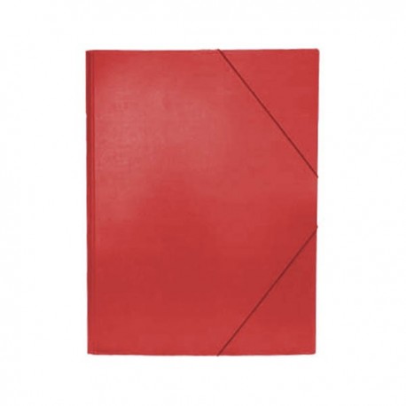 CARPETA GOFRADO FOLIO CON SOLAPAS ROJA