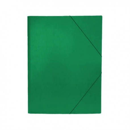 CARPETA GOFRADO FOLIO CON SOLAPAS VERDE