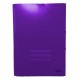 CARPETA CARTÓN GOMAS Y SOLAPAS VIOLETA