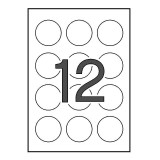 (L) ETIQUETA ILC APLI 1244 REDONDA 60 MM DIAMETRO 