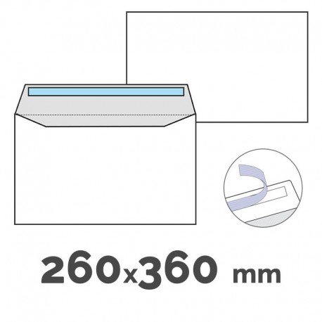 SOBRE FOLIO PROLONGADO AUTODEX 260X360 C/250 UDS.