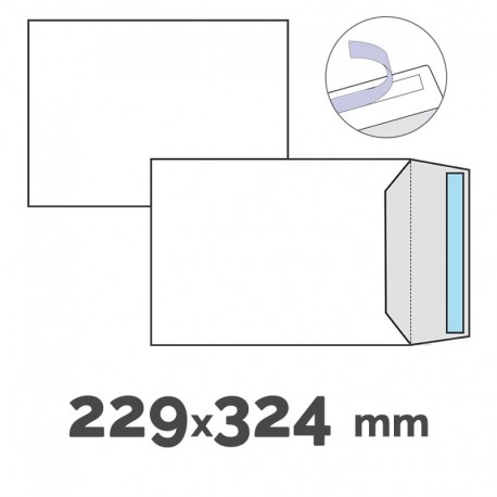 BOLSA DIN C-4 BLANCA 229X324 CAJA 250UDS.