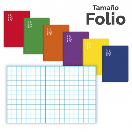 LIBRETA FOLIO ESCOLOFI 50H CUADRICULA 3X3