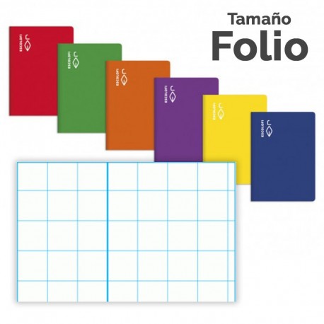 LIBRETA FOLIO ESCOLOFI 50H CUADRICULA 8X8