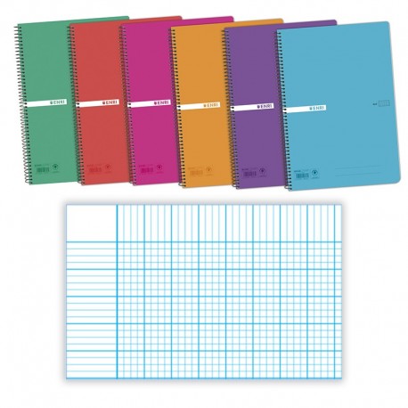 cuaderno enri folio tapa dura milimetrado milimetrado