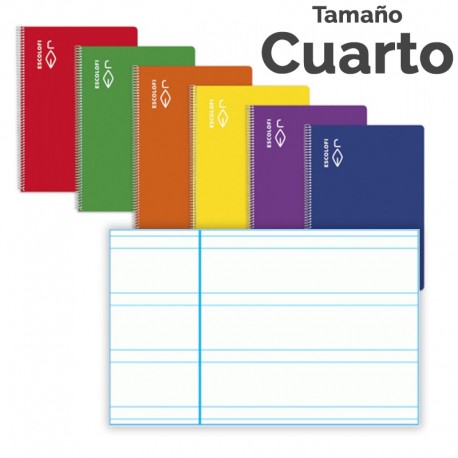 CUADERNO CUARTO ESCOLOFI 50H PAUTA 2,5