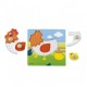 ENCAJE PUZZLE ANIMALES GALLINA