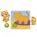 (L) ENCAJE PUZZLE ANIMALES GATO