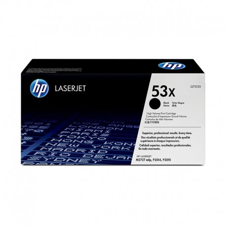 TONER ORIGINAL HP Q7553X (53X) - NEGRO