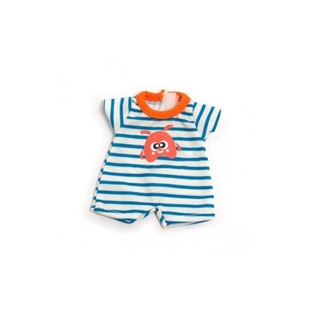 PIJAMA CALOR RAYAS PARA MUÑECOS DE 21 CM