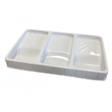 (L) BANDEJA PINTURA ESCURRIDOR GRANDE 3 HUECOS