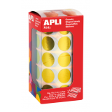 GOMETS APLI CIRCULOS 20 MM AMARILLO METAL 12047