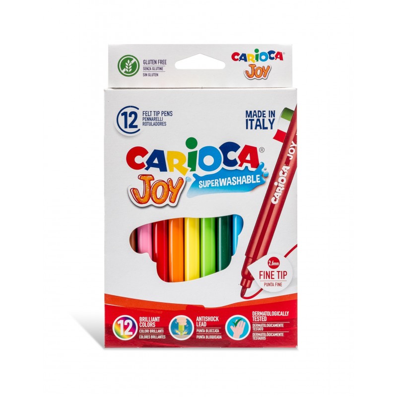 ROTULADOR CARIOCA JOY C/12 COLORES SURTIDOS