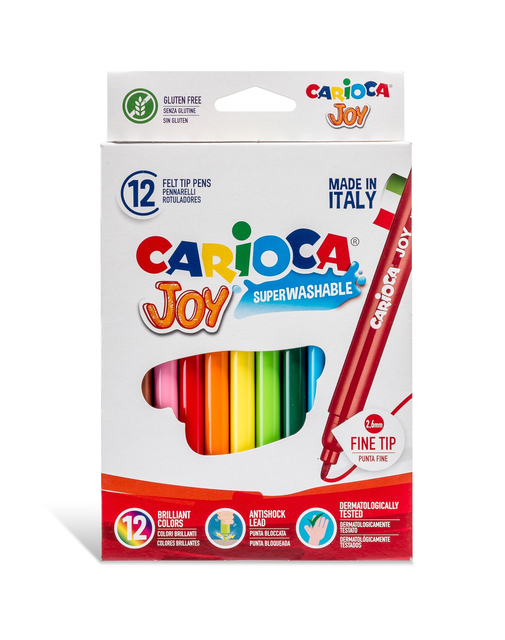 Carioca Jumbo - Rotuladores de colores, caja de 12 colores
