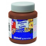 PINTURA TEXTIL ESCOLAR 250 ML MARRON