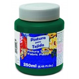 (L) PINTURA TEXTIL ESCOLAR 250 ML VERDE OSCURO