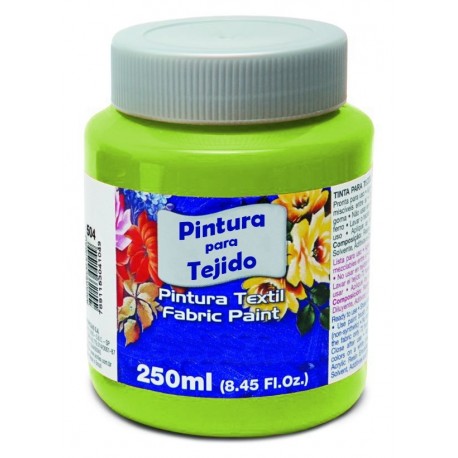 PINTURA TEXTIL ESCOLAR 250 ML VERDE CLARO