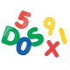 LETRAS Y NUMEROS COLORES TRANSPARENTES BOTE 36 UDS